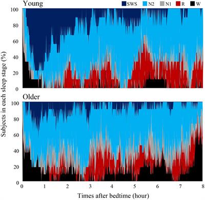 Instability of non-REM sleep in older women evaluated by sleep-stage transition and envelope analyses